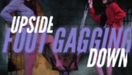 Lady Scarlet - Foot gagging upside down