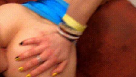 Spandex Dress Brunette Ass Worrhsip, Pussy Licking, Foot Worship