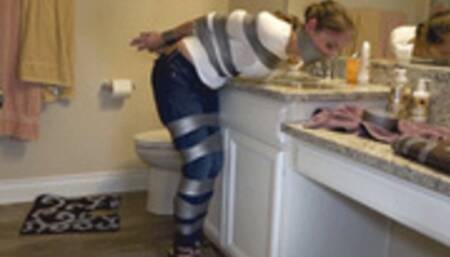 2303NRACHEL-Hog-taped and gagged on the floor