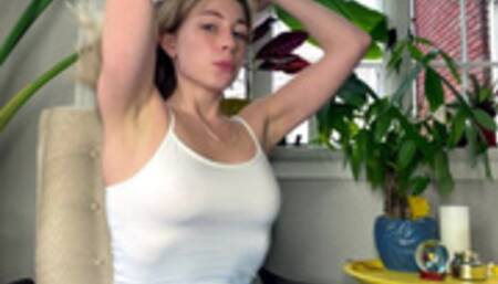 Stella Teases Autumn with Her Armpits MOV