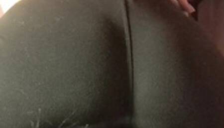 Goth Toilet Farts In Black Leggings