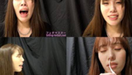 Momo Fukuda - CLOSE-UP of Japanese cute girl SNEEZING sneez-15 - 1080p