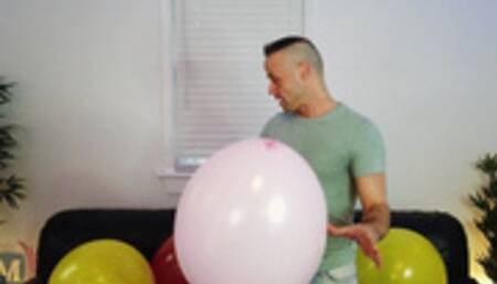 Male Looner Balloon Popping