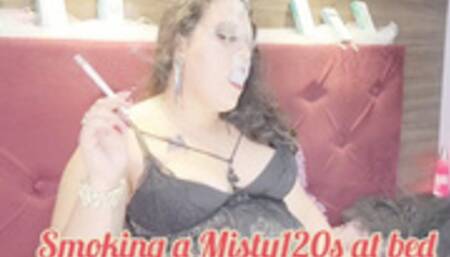 Smoking a Misty120s at bed - SFL203
