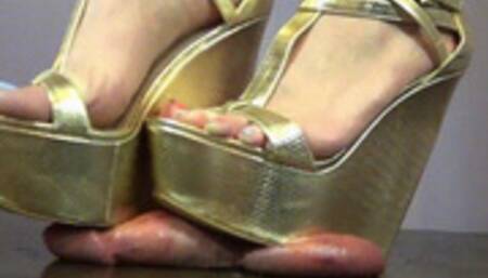 Angry Anika in Wedges! SD