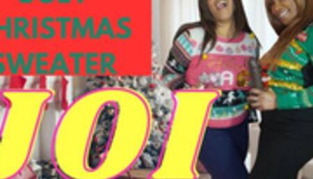 JOI WITH COUNTDOWN IN OUR UGLY CHRISMAS SWEATERS