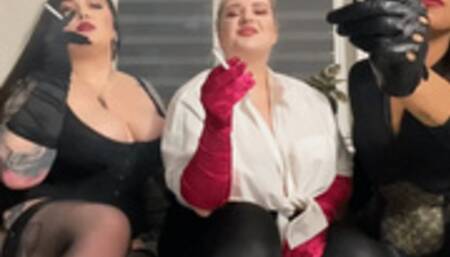 Human Ashtray POV for 3 Ladies - [720p]