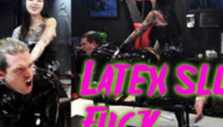 Latex Slut fuck with Patricia #pegging @mazmorbidfetish