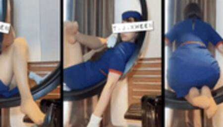 Cute Stewardess Feet - FullClip