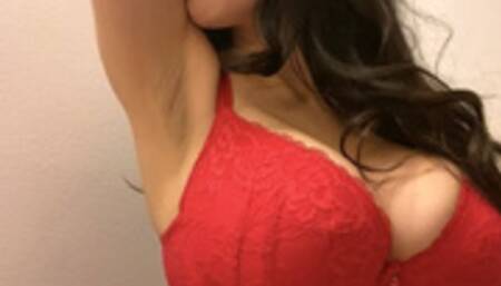 Sensual armpit tease big tits