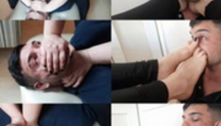 SUFFOCATING THE BRAND-NEW BOY WITH FEET AND HANDS- GODDESS LETICIA MILLER & LUCAS (SLAVE BOY) COMPLETE VIDEO OF FOOT SMOTHER AND HAND SMOTHER - EXCLUSIVE LM VIDEOS MARCH 2023 -CLIP 7