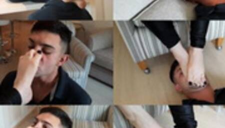 SUFFOCATING THE BRAND-NEW BOY WITH FEET AND HANDS- GODDESS LETICIA MILLER & LUCAS (SLAVE BOY) COMPLETE VIDEO OF FOOT SMOTHER AND HAND SMOTHER - EXCLUSIVE LM VIDEOS MARCH 2023 -CLIP 6