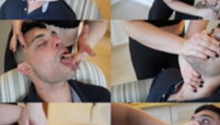 SUFFOCATING THE BRAND-NEW BOY WITH FEET AND HANDS- GODDESS LETICIA MILLER & LUCAS (SLAVE BOY) COMPLETE VIDEO OF FOOT SMOTHER AND HAND SMOTHER - EXCLUSIVE LM VIDEOS MARCH 2023 -CLIP 5