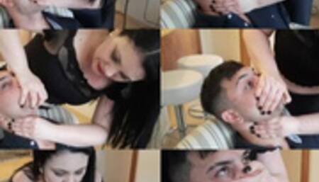 SUFFOCATING THE BRAND-NEW BOY WITH FEET AND HANDS- GODDESS LETICIA MILLER & LUCAS (SLAVE BOY) COMPLETE VIDEO OF FOOT SMOTHER AND HAND SMOTHER - EXCLUSIVE LM VIDEOS MARCH 2023 -CLIP 4