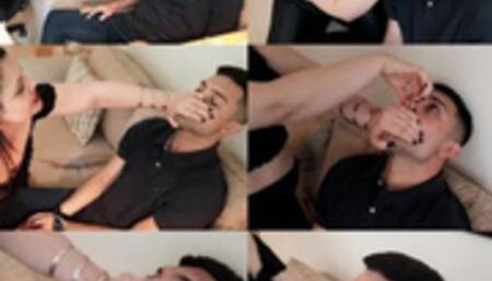 SUFFOCATING THE BRAND-NEW BOY WITH FEET AND HANDS- GODDESS LETICIA MILLER & LUCAS (SLAVE BOY) COMPLETE VIDEO OF FOOT SMOTHER AND HAND SMOTHER - EXCLUSIVE LM VIDEOS MARCH 2023 -CLIP 1