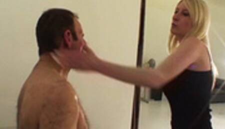 Brutal Rapid Face slapping - Mistress Katie Moore & Sloth - MP4 file