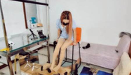 LCT058h [Whole body Angle] 4 High Heels SW Wheel Pedal CBT Pants Spit 2Fe XiaoG Crush cock High heel friction ejaculation h