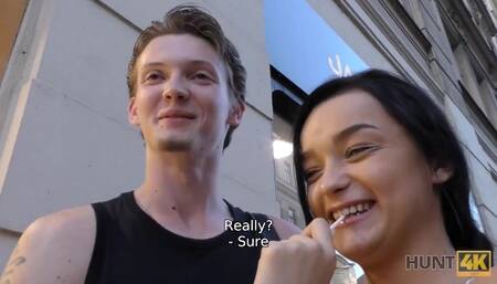 HUNT4K need for Money Motivates Sweetheart to have an Affair with Stranger