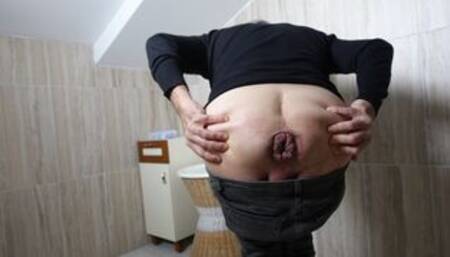 Mr BigHOLE Big Ass Turkish Gay  Gaped by 10 Dual Layered Dildo