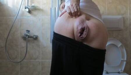 Mr BigHOLE Big Ass Turkish Gay  Gaped by Arm Size Dildo