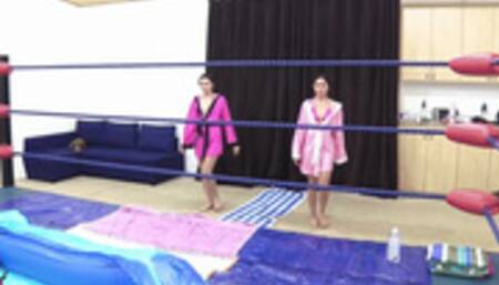 FWR OIL WRESTLING: MACKENZI VS DAISY