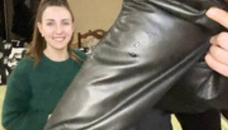 A leather jacket instead of a snot wipe