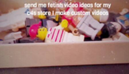 LOLA VS LEGOS endo Vore Legos have come to life and get crushed and eatenGiantess Foot Crush & Vore up close chewing Lego men Belly and digestion show