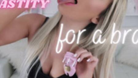 Locked In Chastity For A Brat