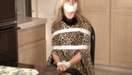 Beautiful tape gagged pair, Kayden Kross and Ginger Lee in backseat bondage!