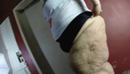 Fondling Martina Velarde's mighty and massive thighs