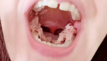 Vore Digestion with Stomach Sounds - Eat Chicken Pieces & Complete Digestion 4K