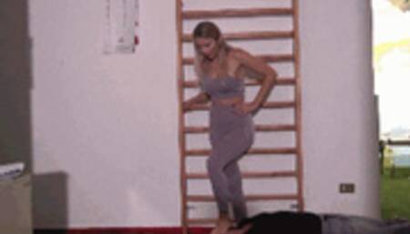 GABRIELLA - Your face is my step machine 2 - Facetrampling gym exercises, sweaty foot worship (For mobile devices)