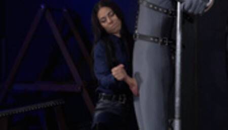 (HD) Tied and milked