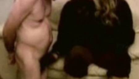 Stomped his cock to cum