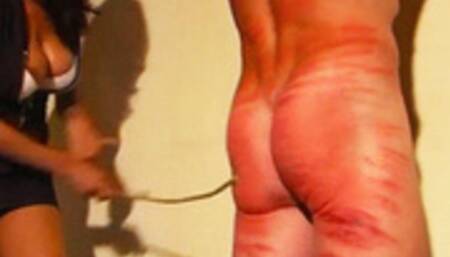 CANING ARSE - MISTRESS EVIL & SLAVE osel - MP4 Clip