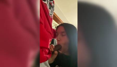 Dumb hoe Kyler gagging on BBC