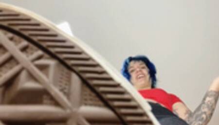 tiny man cleans giantess converse sneakers