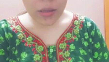 Continuous Intense Sneezing In Green Printed Dress