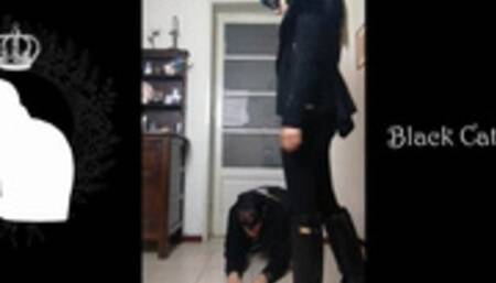 hands trampling in riding boots by Alice (fullbody view)