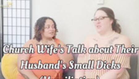 Church wife's confess their husband's small dicks and watching cuckold and bull porn 720