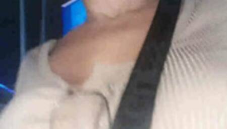 Giantess Milf Midnite Vore shes outside at midnite taking a walk and finds a tiny naked man so she eats him and finishes her walk happily rubbing her bloated full belly with him in i