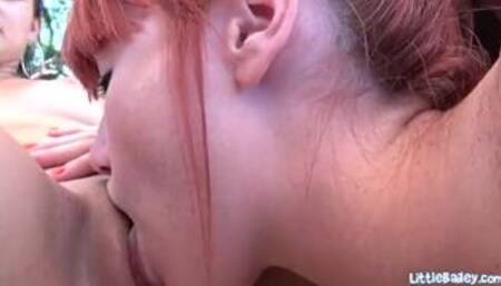 Little Bailey Licked out in Naughty Lesbo Fun