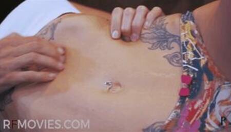 Sexual Belly Button fetish in two parts - Miss Sensity and Kelly (FULL HD MP4)