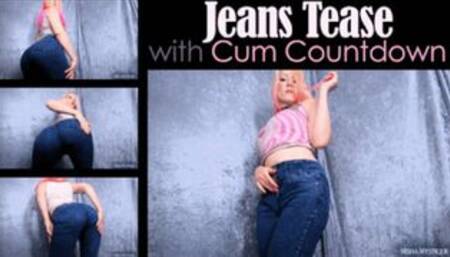 Jeans Tease with Cum Countdown - wmv