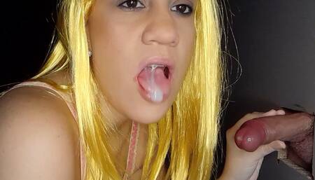 Blonde gloryhole