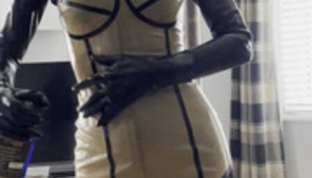 2 layers of latex pvc boots and hood