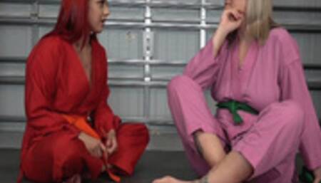 MARIA JADE EARNS HER GREEN KARATE BELT