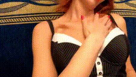 Slim Mature Mistress With Big Breasts Pussy Worship In Bustier And Stockings