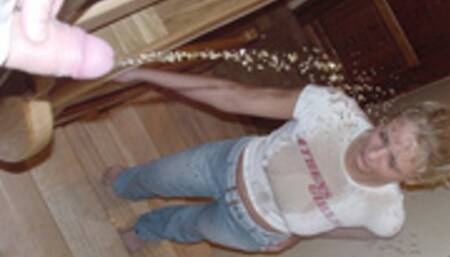 Wetting Jeans and getting Golden shower