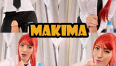 Makima's Cum Milking Handjob